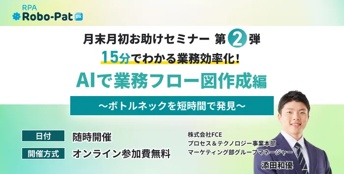 15分でわかる業務効率化！AIで業務フロー図作成編