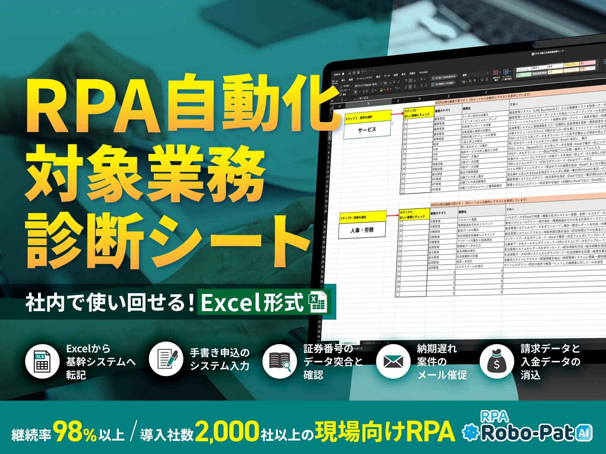 RPA自動化対象業務 診断シート